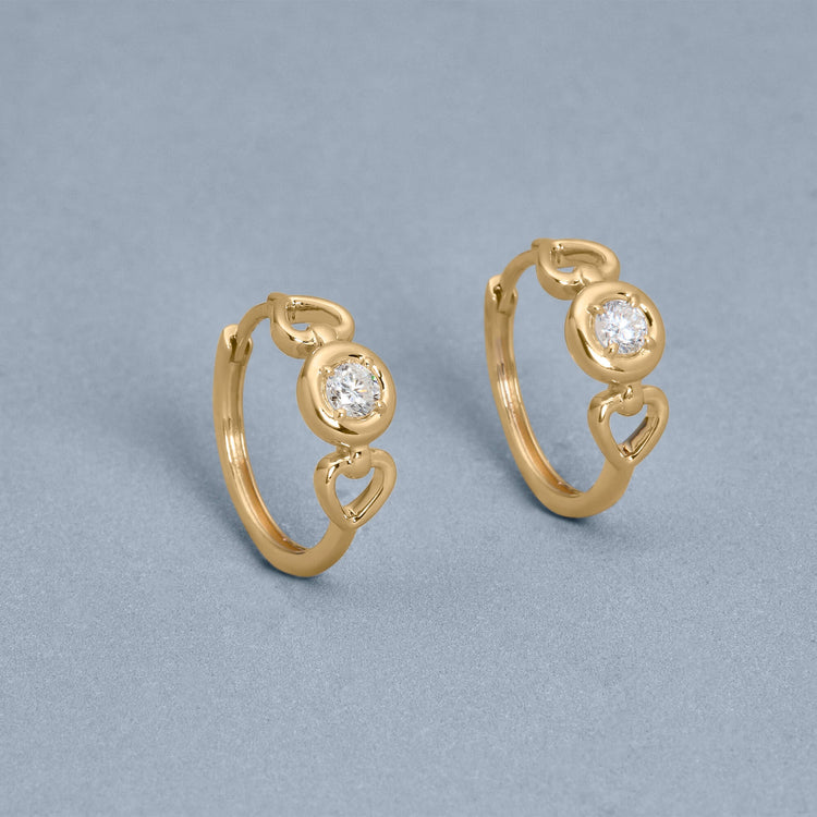 Stone and Strand 14K Yellow Gold Silvia Earrings Editorial Image