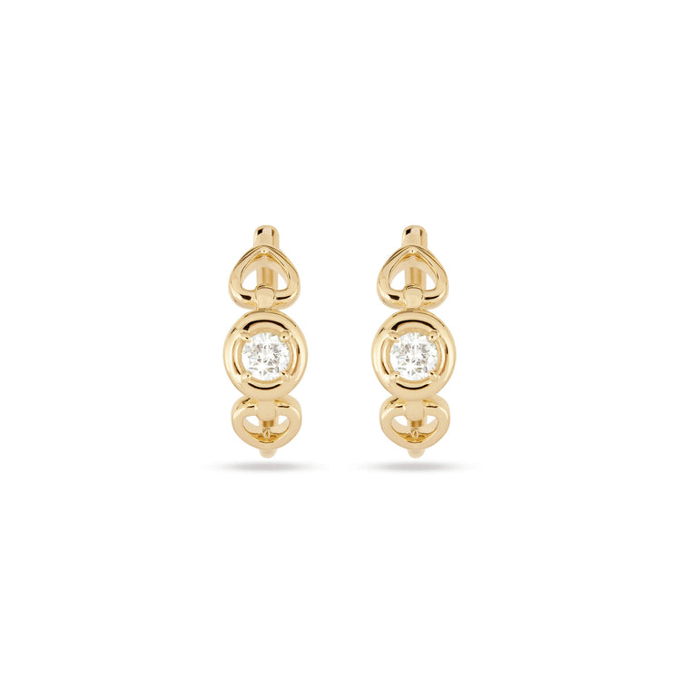 Stone and Strand 14K Yellow Gold Silvia Earrings Front Image