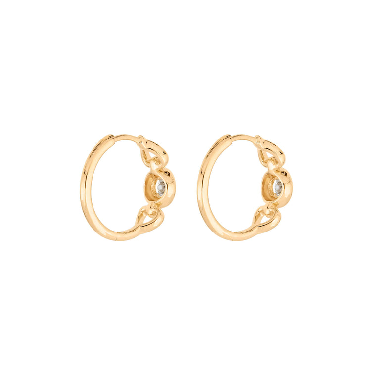 Stone and Strand 14K Yellow Gold Silvia Earrings Rear Image