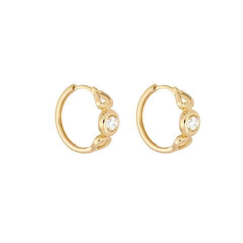 Stone and Strand 14K Yellow Gold Silvia Earrings Side Image