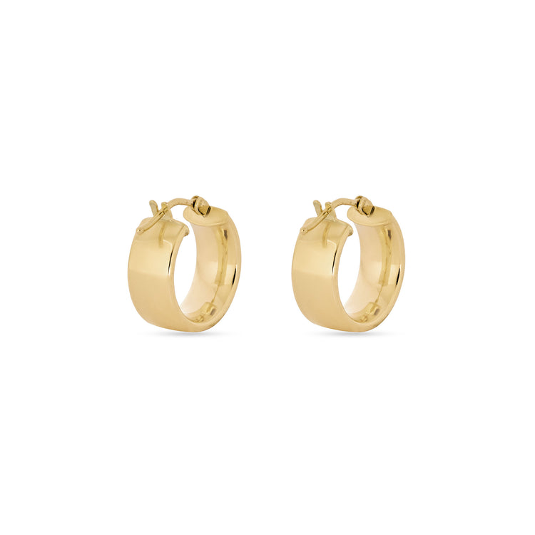 Stone and Strand 14K Yellow Gold Slim Gold Glider Huggies Rear Image