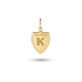 Stone and Strand 14K Yellow Gold Small Gold Initial Crest Front Image