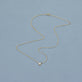 Stone and Strand 10K Yellow Gold Small Round Diamond Necklace Editorial Image