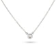 Stone and Strand 10K White Gold Small Round Diamond Necklace Rear Image