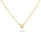 Stone and Strand 10K Yellow Gold Small Round Diamond Necklace Rear Image