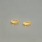 Stone and Strand 10K Yellow Gold Small Second Hole Huggies Editorial Image