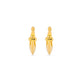 Stone and Strand 10K Yellow Gold Small Second Hole Huggies Front Image