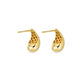 Stone and Strand 14K Yellow Gold Small Teardrop Earrings Rear Image