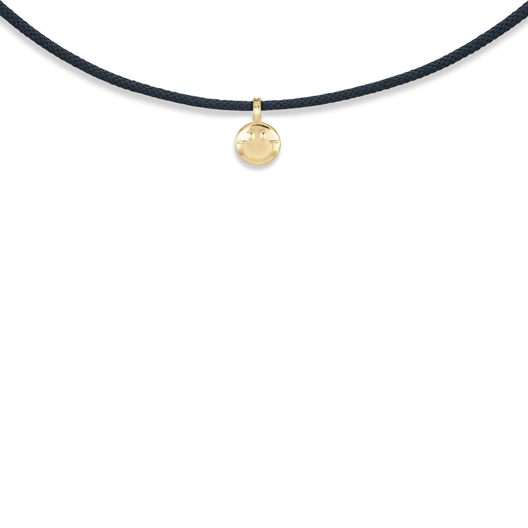 Stone and Strand 14K Yellow Gold Smiley XL Choker Close Up Image