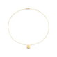 Stone and Strand 14K Yellow Solid Gold Classic Engraveable Disc Pendant Front Image