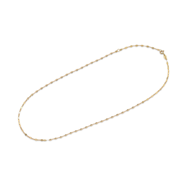 Stone and Strand 10K Yellow Gold Sparkle Chain Necklace Front Image
