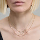 Image of 10K Yellow Gold Sparkle Chain Necklace with Stone and Strand Necklaces