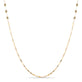 Stone and Strand 10K Yellow Gold Sparkle Chain Necklace Close Up Image