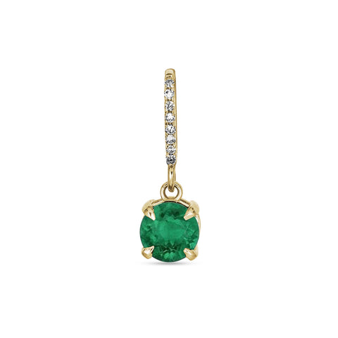 Stone and Strand 10K Yellow Gold Sparkling Emerald Luxe Diamond Charm Front Image