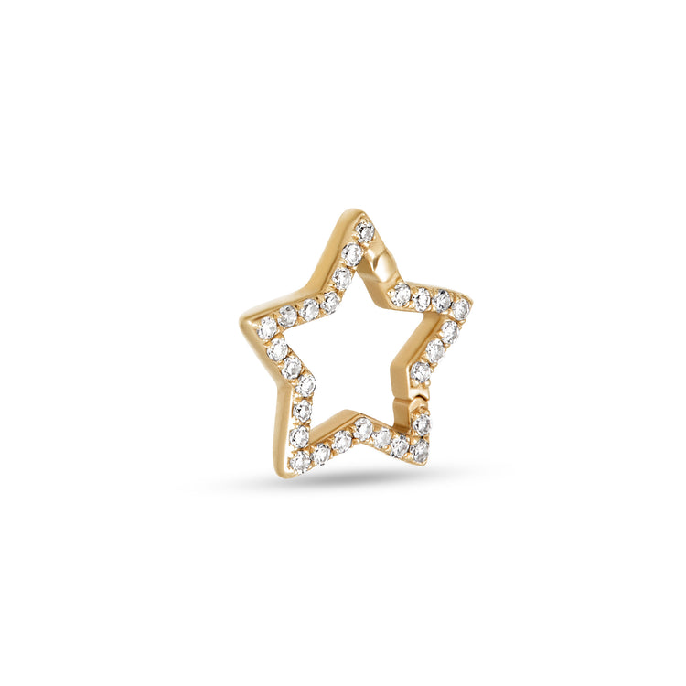 Stone and Strand 10K Yellow Gold Star Pop Lock Side Image