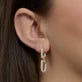 Image of 14K Yellow Gold Starboard Diamond Earrings on Models Ear