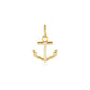 Stone and Strand 10K Yellow Gold Stay Grounded Anchor Charm Front Image