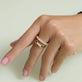 Image of 14K Yellow Gold Stephanie Lab-Created Diamond Eternity Band with Stone and Strand Rings