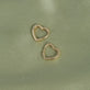 Still life image of Gold Heart huggie Single Earring
