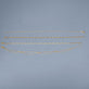 Still life image of Bright Lights Anklet with Stone and Strand solid gold jewelry