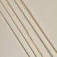 Still life image of Dainty LAB-Created Diamond Tennis Necklace with Stone and Strand solid gold jewelry