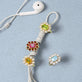 Still life image of Full Volume Le Bleu Vintage Flower Ring with Stone and Strand solid gold jewelry