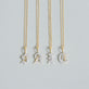 Still life image of Gothic Pave Initial Necklace