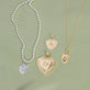 Still life image LAB-Created Diamond Member Crest Necklace with Stone and Strand solid gold jewelry
