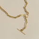 Stone and Strand 10K Yellow Gold Trombone Link Toggle Lariat Necklace Editorial Image
