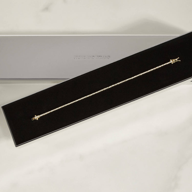 Still life image of Dainty Only The Finest Tennis Bracelet