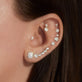 Pave Diamond Coin Studs