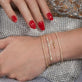 Image of 14K Yellow Gold Linked Up Bracelet with Stone and Strand Bracelets