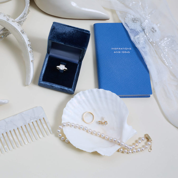 Still life image of The LAB-Created Clio Ring with Stone and Strand solid gold jewelry