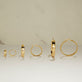 Small Gold Glider Hoops