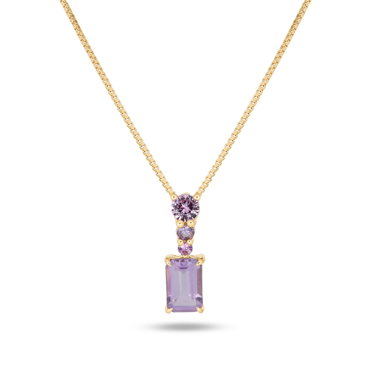 Stone and Strand 10K Yellow Gold Sugarplum Candyland Necklace Front Image