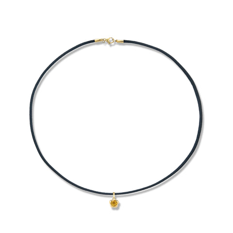 Stone and Strand 14K Yellow Gold Sunburst Citrine Choker Full Image