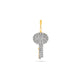 Stone and Strand 14K Yellow Gold Sweet Home Pave Key Charm Front Image
