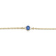 Stone and Strand 10K Yellow Gold Sapphire Luxe Dainty Blue Bracelet with Blue Sapphire Close Up Image