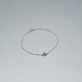 Stone and Strand 10K Yellow Gold Sapphire Luxe Dainty Blue Bracelet with Blue Sapphire Editorial Image