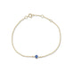 Stone and Strand 10K Yellow Gold Sapphire Luxe Dainty Blue Bracelet with Blue Sapphire Front Image