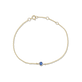 Stone and Strand 10K Yellow Gold Sapphire Luxe Dainty Blue Bracelet with Blue Sapphire Front Image