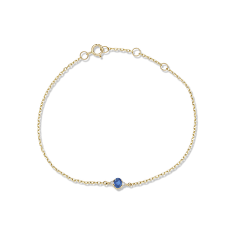 Platinum Diamond and Emerald-Cut Blue Sapphire Bracelet | Lee Michaels Fine  Jewelry