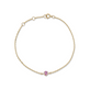 Stone and Strand 10K Yellow Gold Sapphire Luxe Dainty Pink with Pink Sapphire Bracelet Front Image