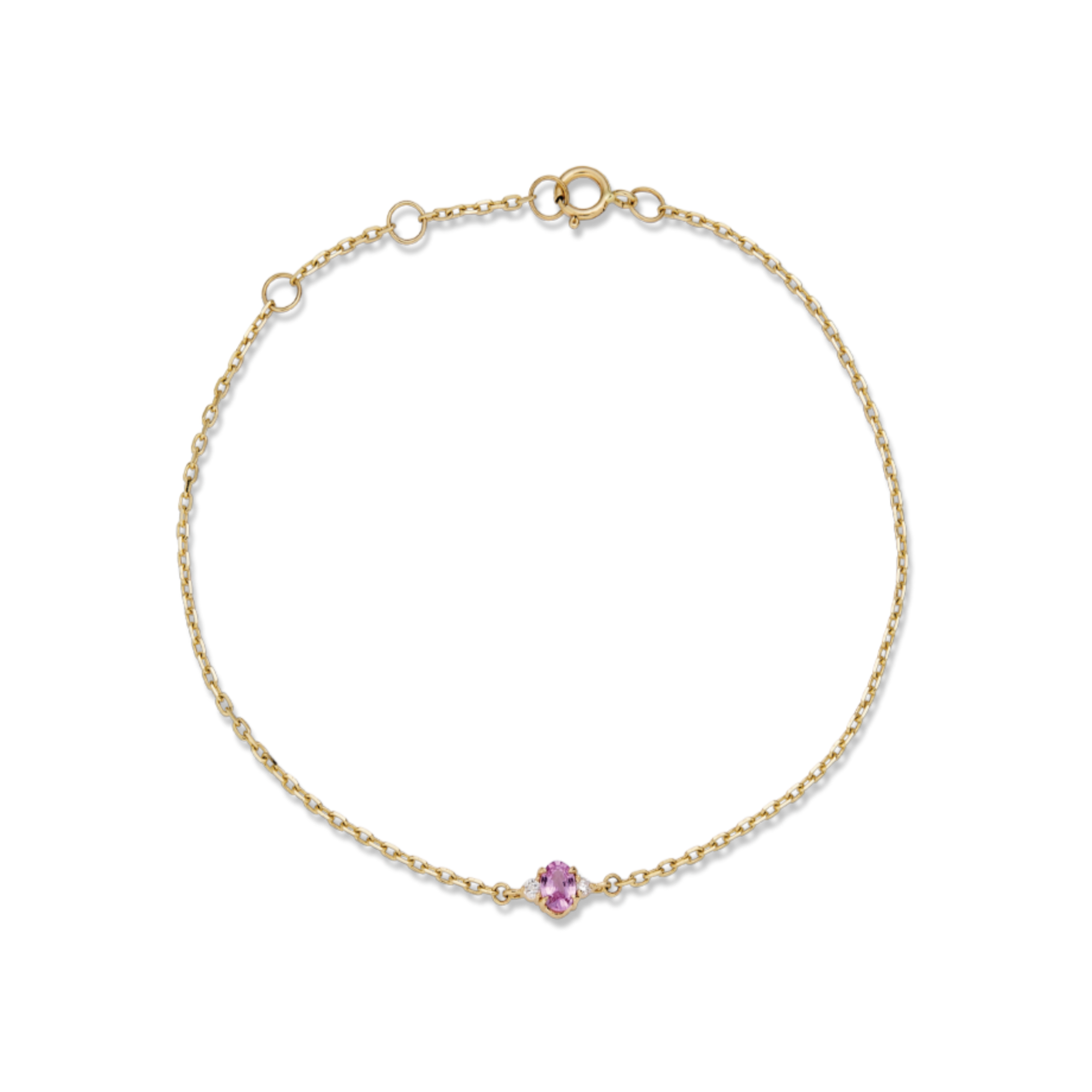 Sapphire Luxe Dainty Pink Bracelet
