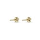 Stone and Strand 10K Yellow Gold Small Birthstone Bonbon Studs with Pink Topaz Rear Image