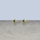 Stone and Strand 10K Yellow Gold Small Birthstone Bonbon Studs with Emerald Editorial Image