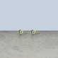 Stone and Strand 10K Yellow Gold Small Birthstone Bonbon Studs with Blue Topaz Editorial Image