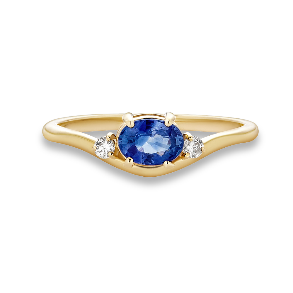 Sapphire Diamond Merge Ring – STONE AND STRAND