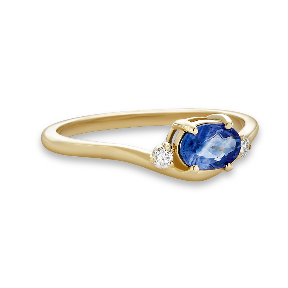 Sapphire Diamond Merge Ring โ STONE AND STRAND
