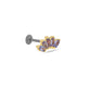 Stone and Strand 14K Yellow Gold Tanzanite Tiara Flat Back Side Image